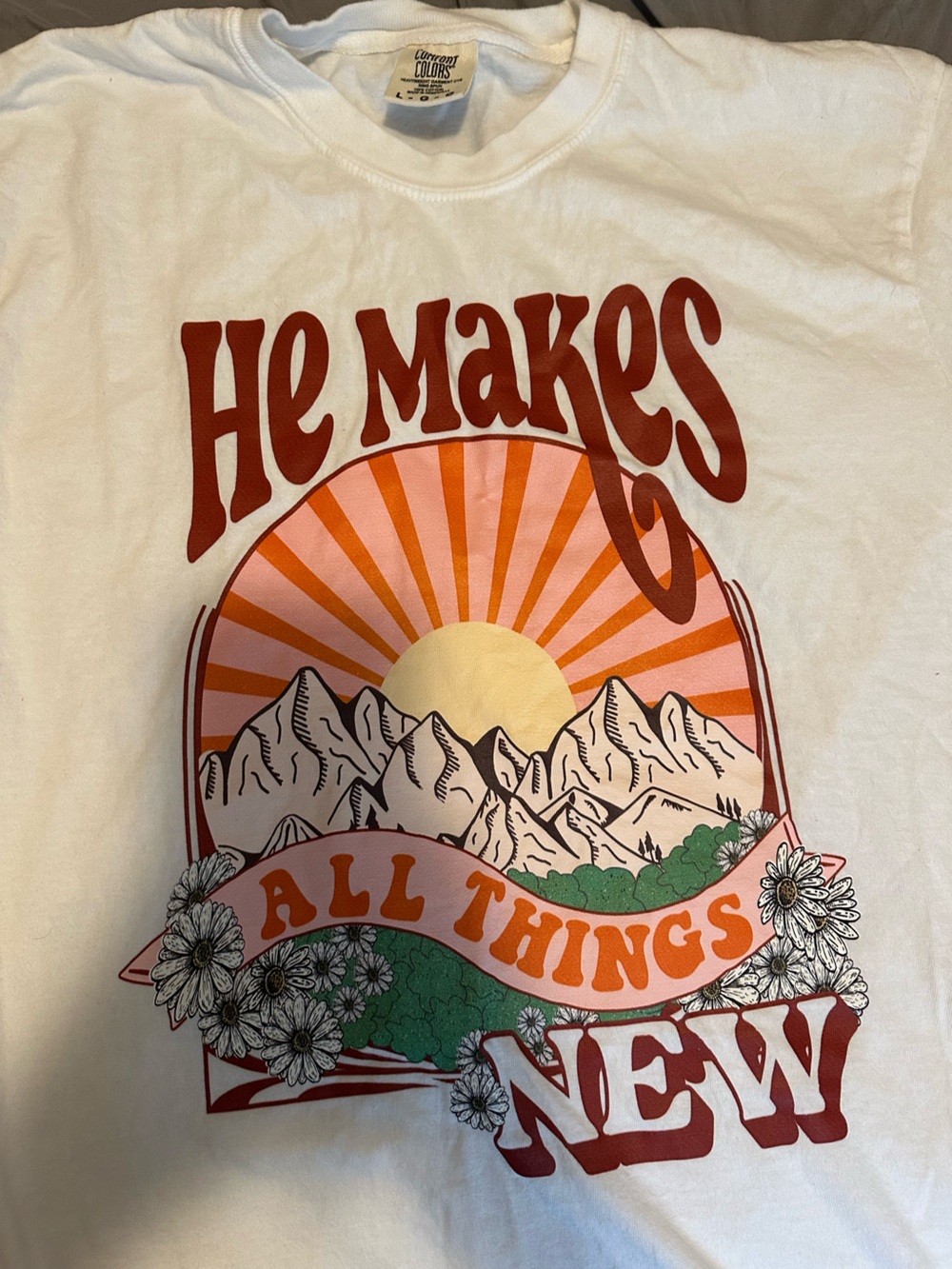 Comfort Colors Soft White Crewneck Tee